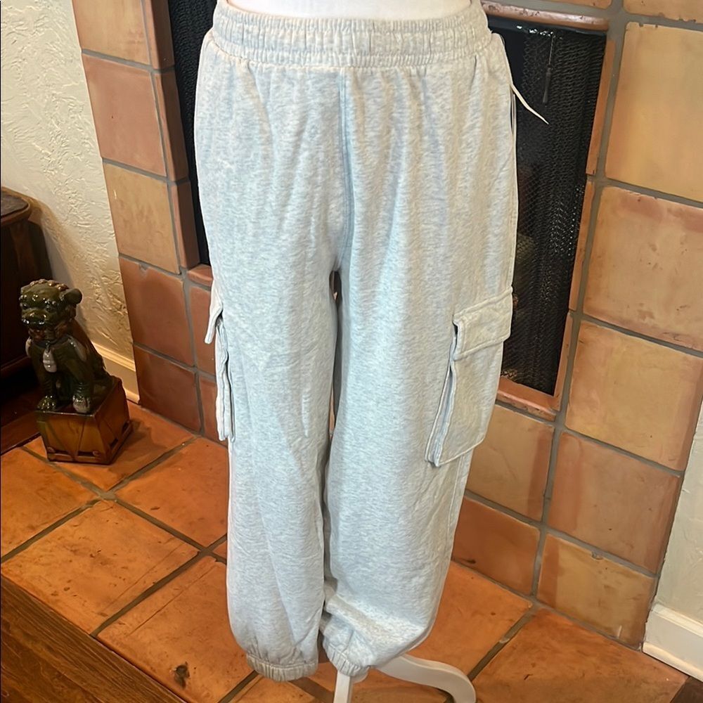 Aeropostale Aero Cargo Jogger, Light HeatherGray/Black, size M